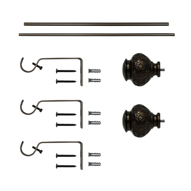 Fer ajustable Nickelle 0,75 po, Bronze, H 2,32 po x l 90,14 po x P 2,32 po