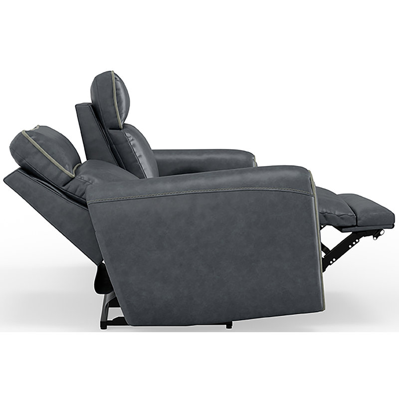 Nahele Upholstered Power Reclining Sofa, Grey