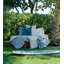 Reversible Block Print Surfer Quilt in Ocean-452752256