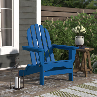 Hartington Plastic Folding Adirondack Chair by Three Posts