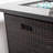 30" Outdoor Fire Pit Table Square Propane Fire Pit 50000 BTU Table Top Fire Pit with Tile Tabletop and Wicker Base