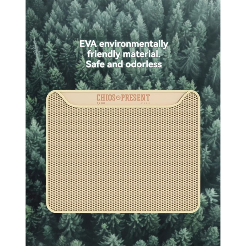 Plastic Litter Mat, 0.3" H x 23.62" W x 23.62" D