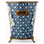 Garden Trellis Oval Porcelain Cachepot