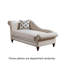 Fauteuil de princesse en velours de bois massif beige de style américain 67,72 po