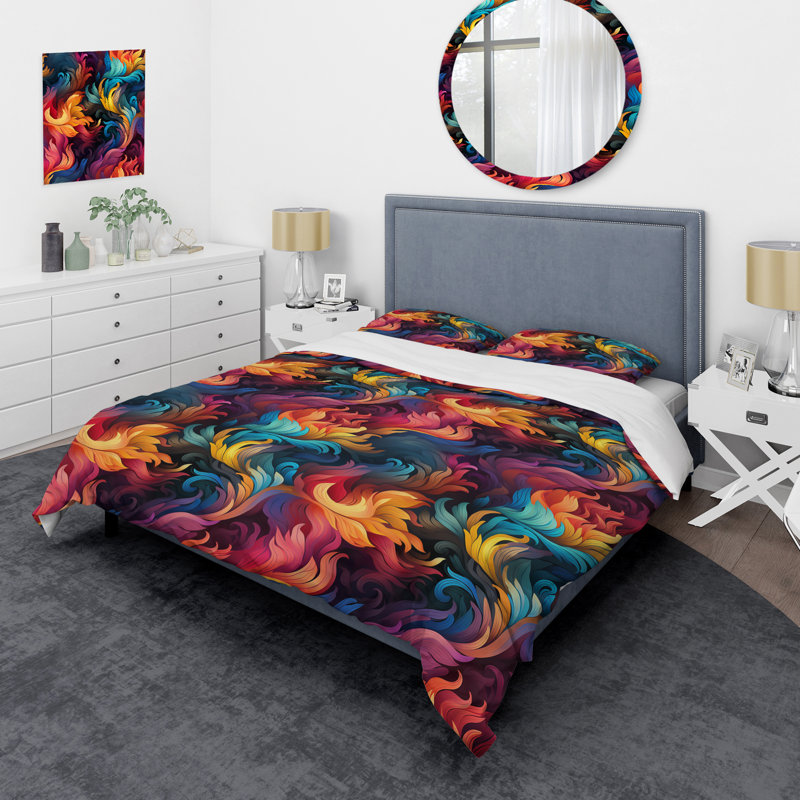 Ensemble de housse de couette Popart, Housse de couette simple + 1 taie décorative stan