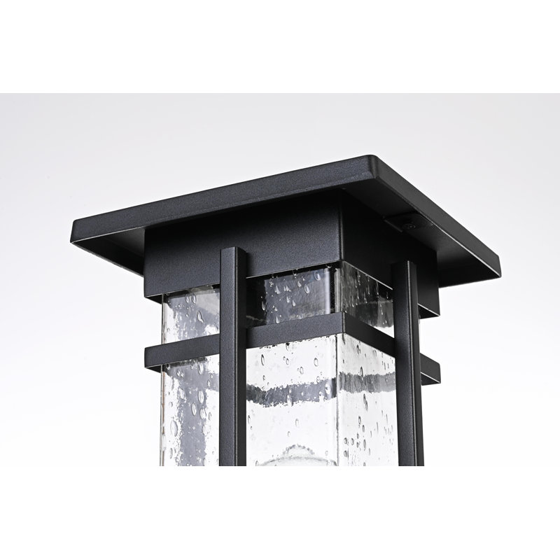 Nikole 6.5 Inch Outdoor Post Light in Black