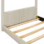 Lit maison en velours beige-1025847971