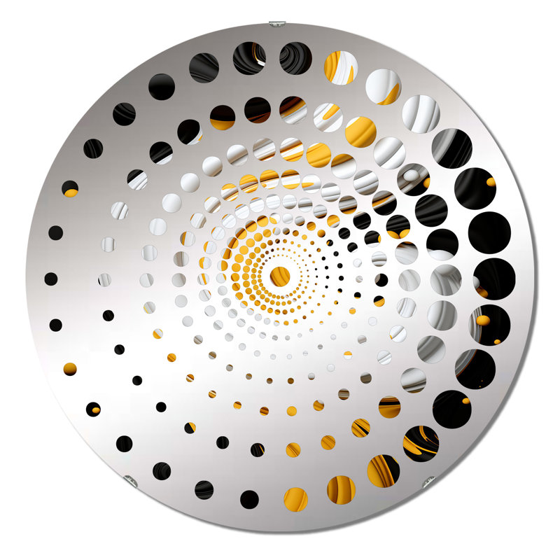 Tziporah - Miroir mural spiralé, 31,4 po x 31,4 po
