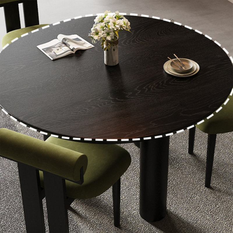 Select a high-end solid wood table set, 29.52"H x 47.24"L x 47.24"W