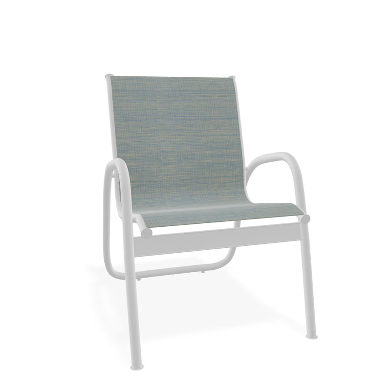 Fauteuil de patio Gardenella, Blanc texturé, Baja