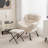 Mumtas Upholstered Armchair with Ottoman-674671540