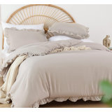 The Comforter Set Ruffle Comforter with 2 Pillowcase Soft