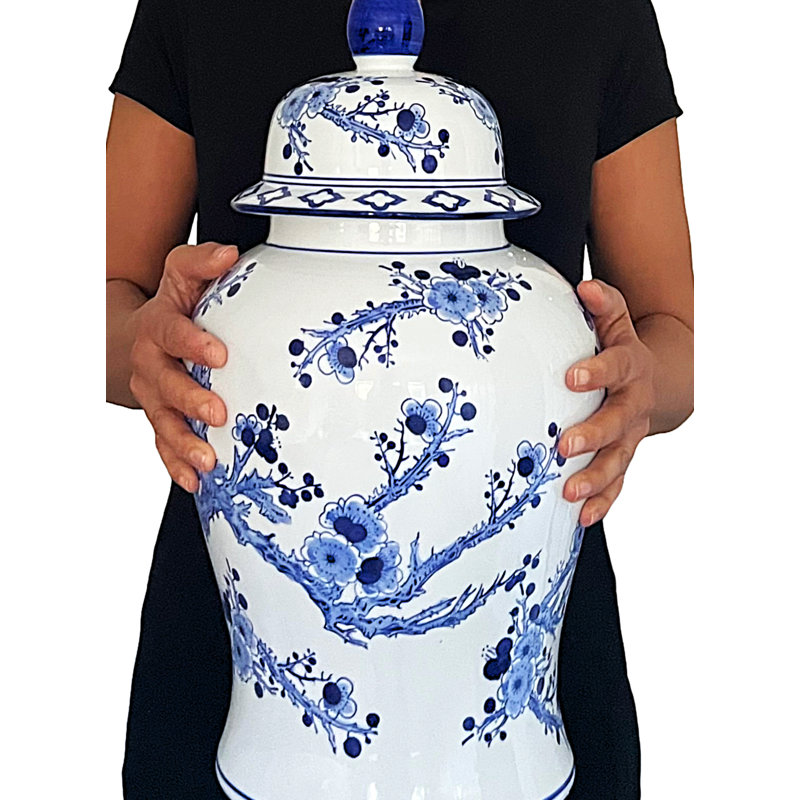 Classic White Large Ginger Jar