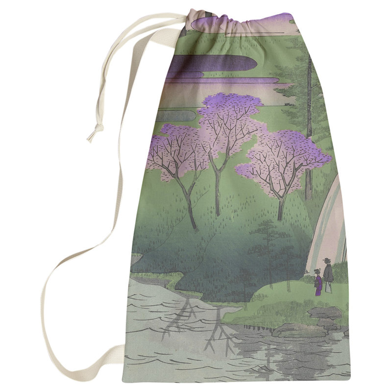 Macintyre Fabric Laundry Bag with Handles, Small ( 64" H x 20" W x 1.5" D), Purple
