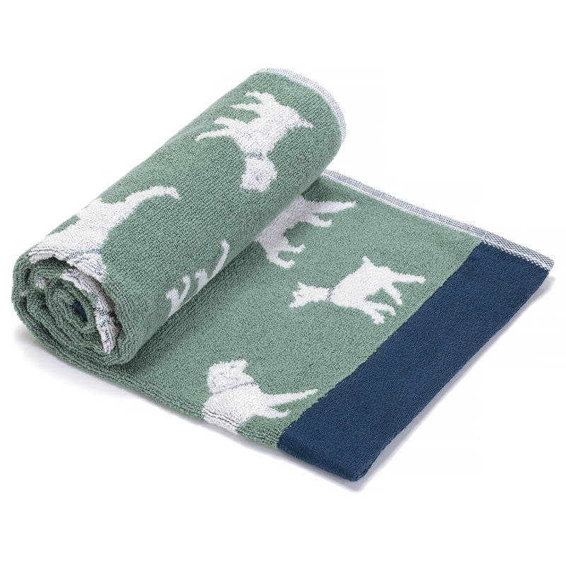 Pooch Towel Multi-Size Bale, Green, 6 Piece Towel Set