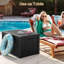 Grande boîte de rangement en résine 150 gallons - Rangement extérieur imperméable avec couvercle verrouillable et cloisons amovibles-130920392