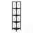 4 Tier Corner Etagere Bookcase, Modern Design with Fan-Shaped Shelves and  Metal Frame for Space-Saving Storage-1699509917