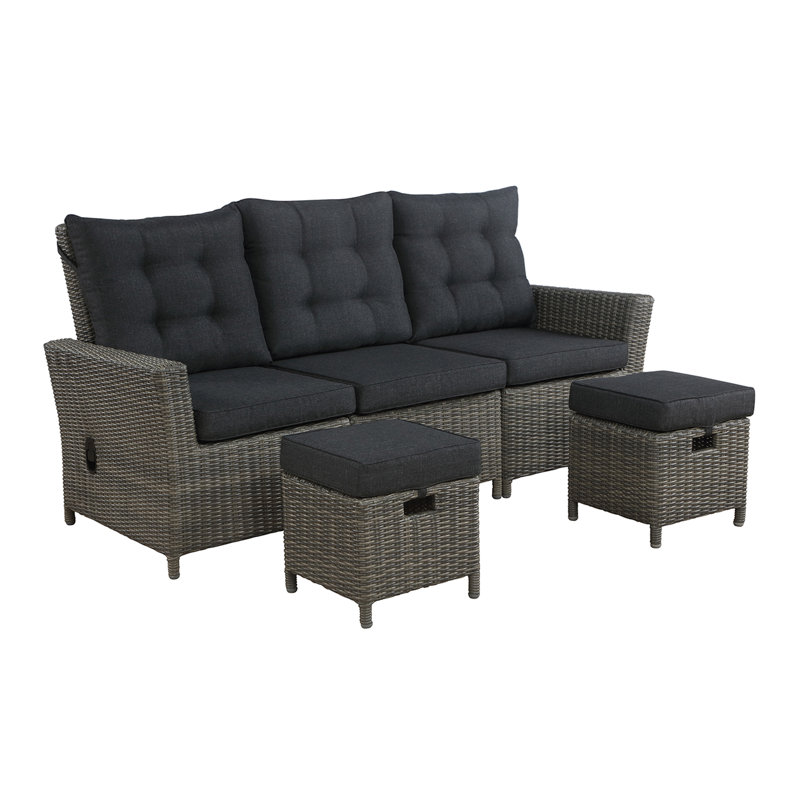190.5cm Wide Patio Sofa with Cushions