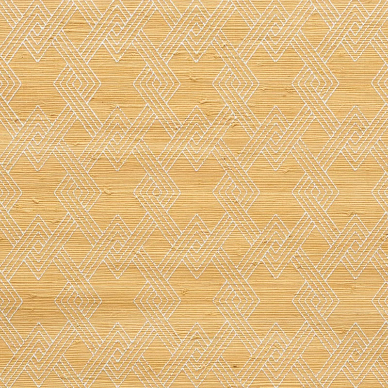 Hix Embroidered Jute Wallpaper