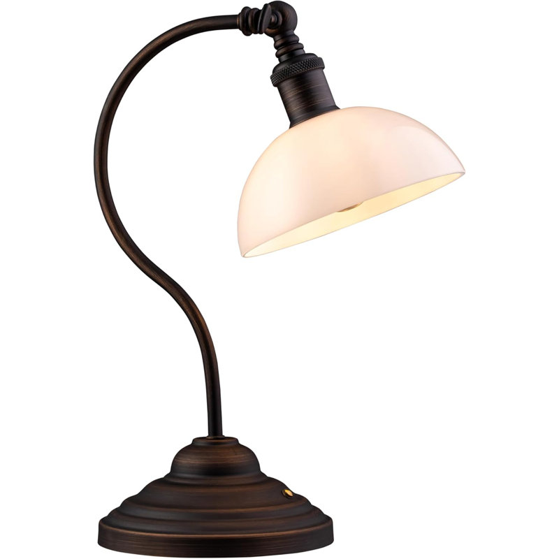 Bankers - Cordless LED Table Lamp, Battery-Operated, Rechargeable, 3-Level Dimming, Universal USB-C Charging, 180° Swivel Head