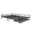 Full XL Over Queen Metal Bunk Bed with Trundle-1703953333