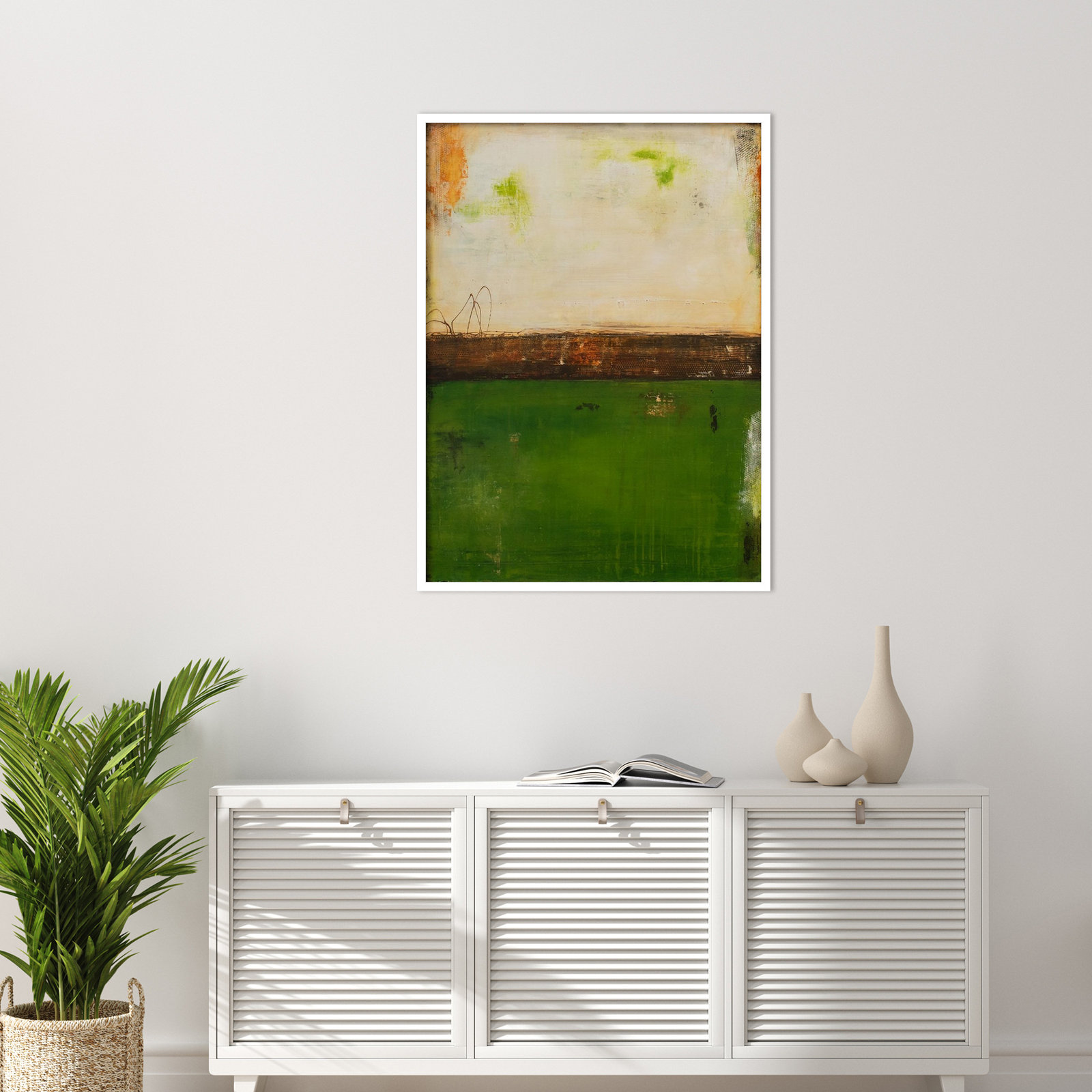 Forest Hill Trail Print by Erin Ashley, 41" H x 31" W, White