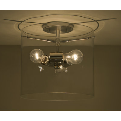 Morena Glass Semi Flush Mount