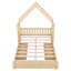 Lit plateforme House avec garde-corps et tiroirs-717277858