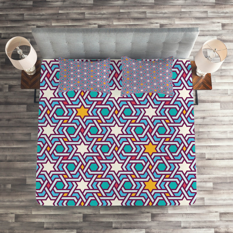 Traditional Polyester Starburst Coverlet