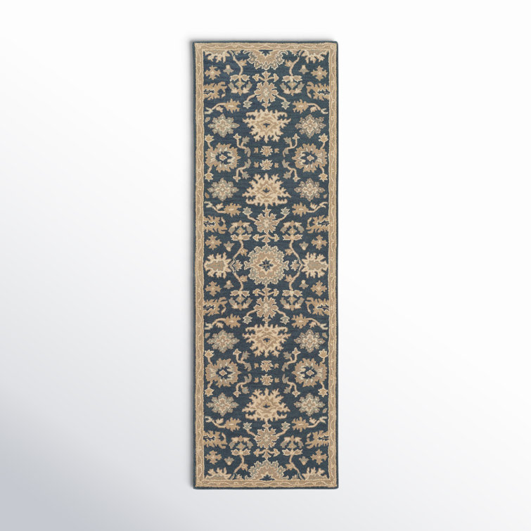 Arden Hand Tufted Wool Navy/Brown/Light Beige Rug