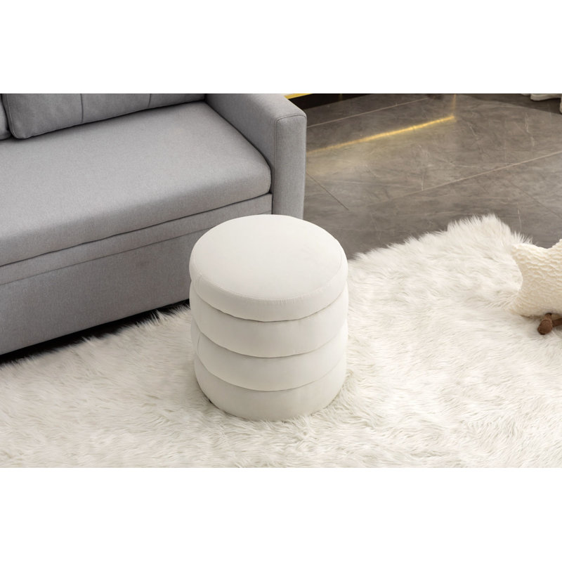 Tabouret d'appoint Isleana, Blanc