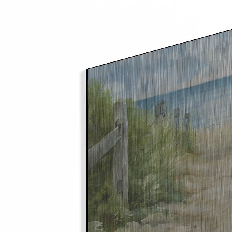 Cap Cod Path' by Leslie Trimbach Metal Wall Art, 12" H x 16" W