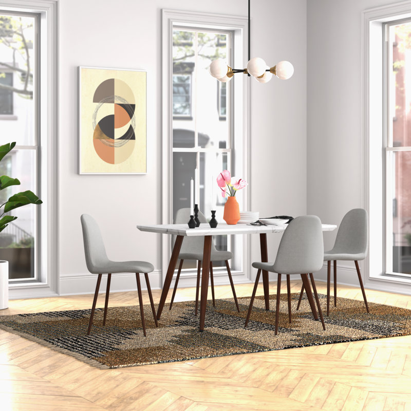 Ensemble repas pour 4 personnes Ogilvie, Gris clair