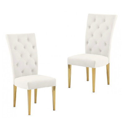 Ensemble de chaises de salle à manger rembourrées Modern Velvet