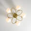 Plafonnier semi-encastré 5 lumières Mid-Century Ellipse