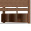 Lit superposé moderne Gaven avec tablettes de rangement et bois massif-126134991