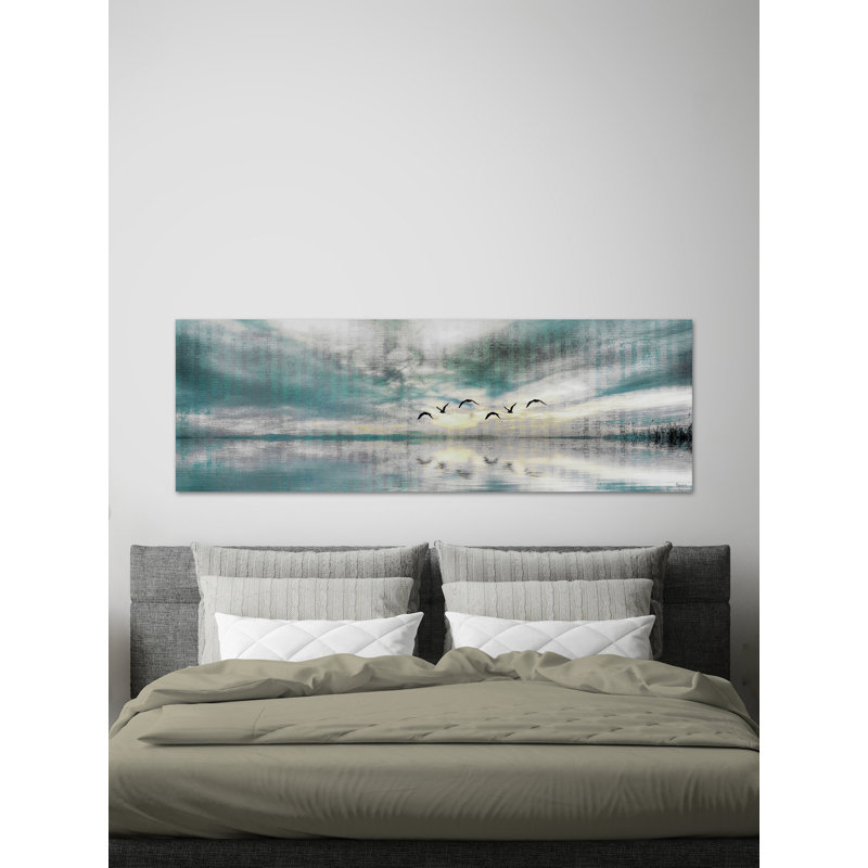 Parvez Taj - Wrapped Canvas Painting, 25cm H x 76cm W