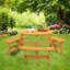 Table de pique-nique ronde pour 6 personnes 35,42 po Hamood Vintage-849664401
