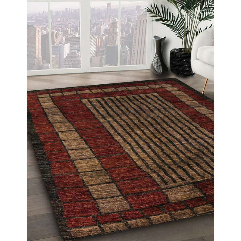 Abstract Indoor Rug, Square 4'