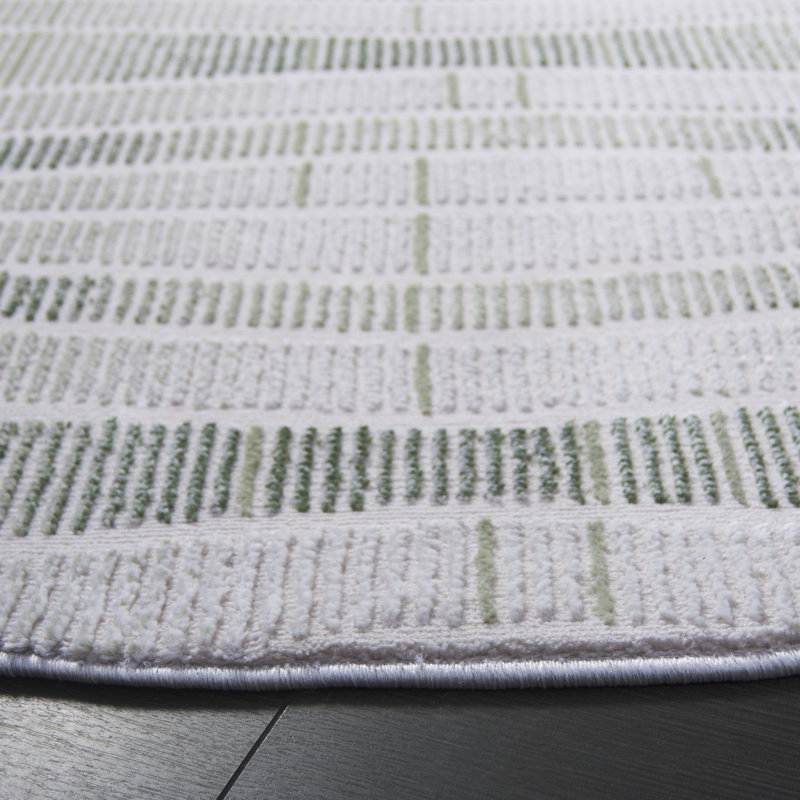 Tristah Performance Abstract Rug, Round 6'7"