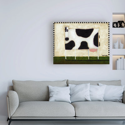 «White Cow» par Daniel Patrick Kessler - reproduction d'art sur toile