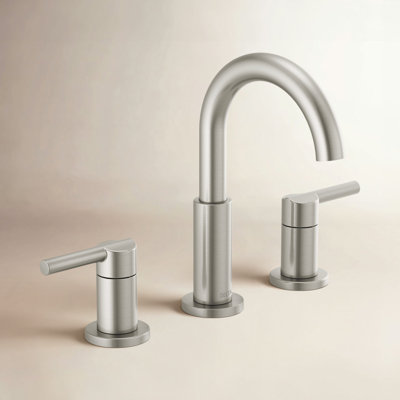 Delta Nicoli Widespread Bathroom Faucet 3 Hole, 2-handle Bathroom Sink Faucet with Drain Assembly