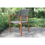 Fleur Wood Outdoor Stacking Dining Armchair
