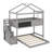 Twin Over Full House Bunk Bed With Blackboard-1507250254