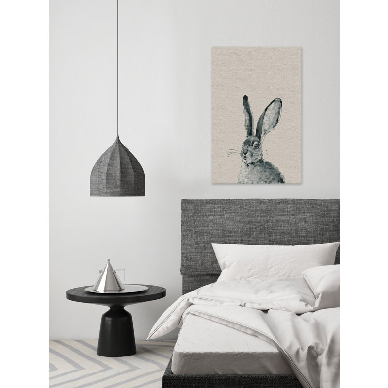 'Lonely Rabbit' Print On Wrapped Canvas, 45" H x 30" W x 1.5" D