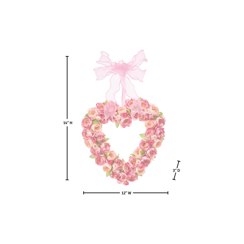 Couronne de jardin rose 14 po, Couronne de jardin rose 14 po