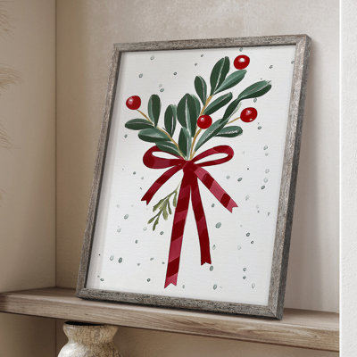 «Christmas Holiday Art» DCCCLXI, reproduction d'art encadrée - bois massif XMA171523