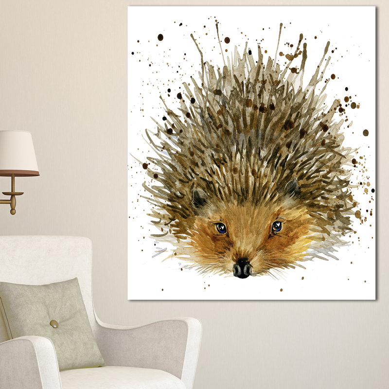 « hedgehog, impression sur toile tendue », reproduction d’art sur toile tendue, H 60 po x l 28 po x P 1,5 po
