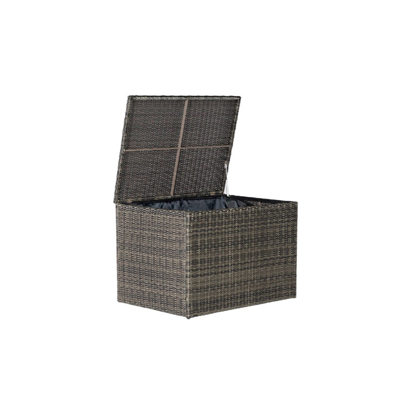 Mint Outdoor Essentials 155cm W 795L Water Resistant Polypropylene Deck Box in Grey