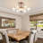 6+2 Lights Red Antique Chrome Nickel Vintage  Semi-Flush Mount Ceiling Light/Chandelier with Frosted Glass Shades-2080940338